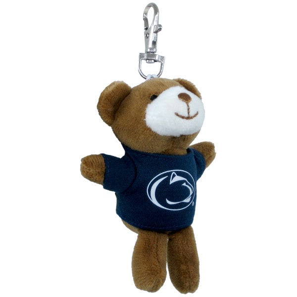 keychain, plush stuffed bear wearing Penn State Athletic Logo shirt